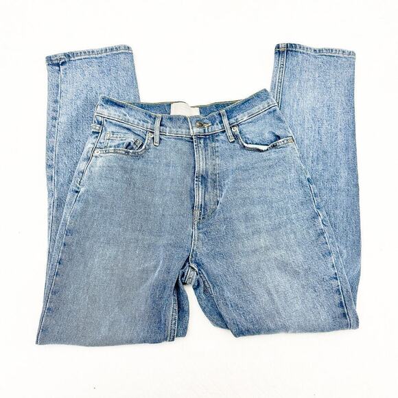 Everlane The Orginal Cheeky jean Organic Cotton Light Denim Jeans Size 24 Crop - Picture 4 of 9